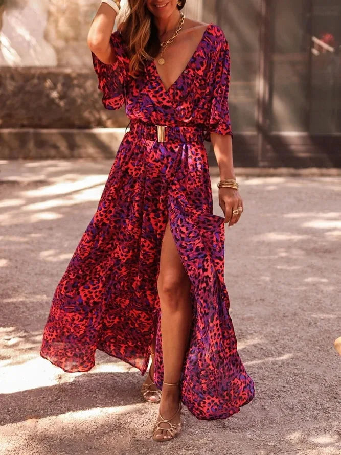VEIGGARA | Robe à fleurs sexy 2024 Elégante avec dentelles