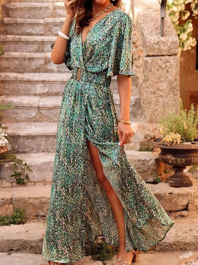 VEIGGARA | Robe à fleurs sexy 2024 Elégante avec dentelles